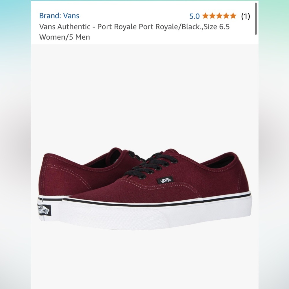 Men’s Burgundy Vans